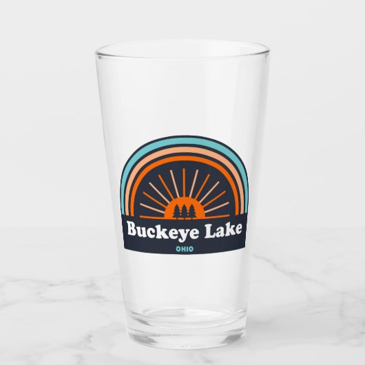Buckeye Lake Ohio Rainbow Glas (Vorderseite)