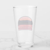 Buckeye Lake Ohio Red Sunrise Glas (Rückseite)