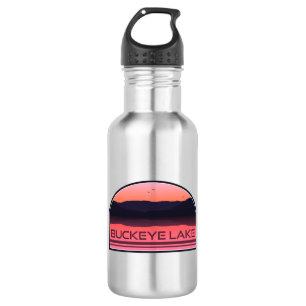 Buckeye Lake Ohio Rote Morgensonne Edelstahlflasche