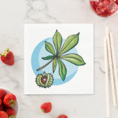 Buckeye Pflanze Napkins Serviette (Beispiel)