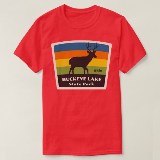 Buckeye Staat Park Ohio Roaming Deer T-Shirt (Design vorne)