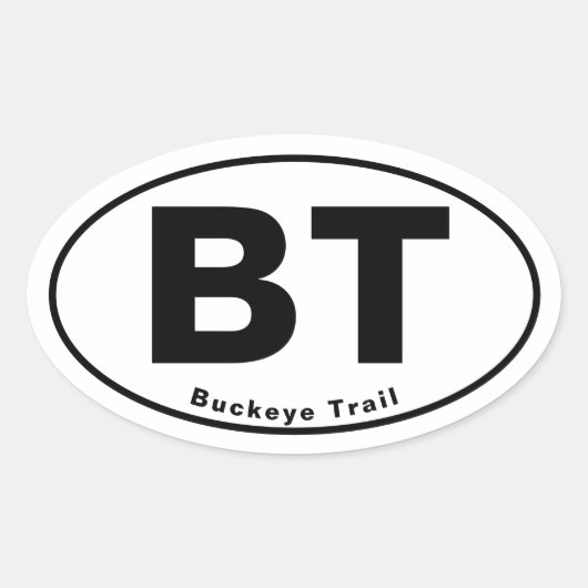 Buckeye Trail Oval Aufkleber (Vorderseite)