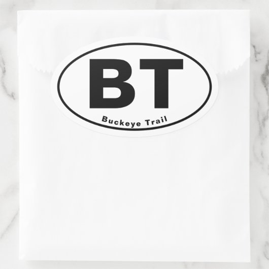 Buckeye Trail Oval Sticker (Tasche)