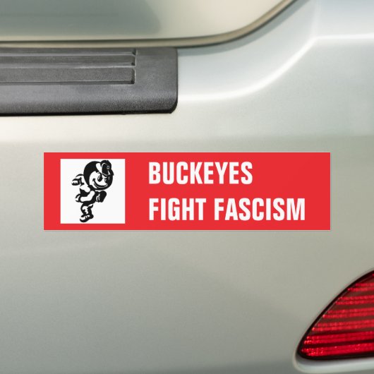 BUCKEYES KÄMPFEN GEGEN FASCISMUS AUTOAUFKLEBER (Auf Auto)