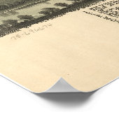 Buckhannon West Virginia 1889 Antique Panorama Poster (Ecke)