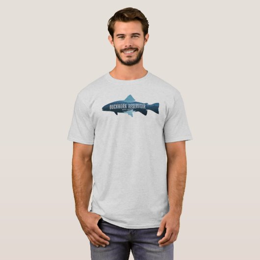 Buckhorn Reservoir North Carolina Fish T-Shirt (Vorne ganz)