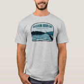 Buckhorn Reservoir North Carolina Fishing Rod T-Shirt (Vorderseite)