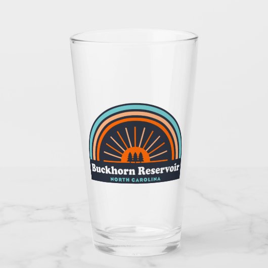 Buckhorn Reservoir North Carolina Rainbow Glas (Vorderseite)