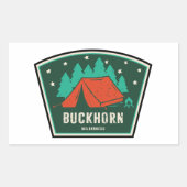 Buckhorn Wilderness Camping Rechteckiger Aufkleber (Vorderseite)