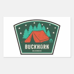 Buckhorn Wilderness Camping Rechteckiger Aufkleber