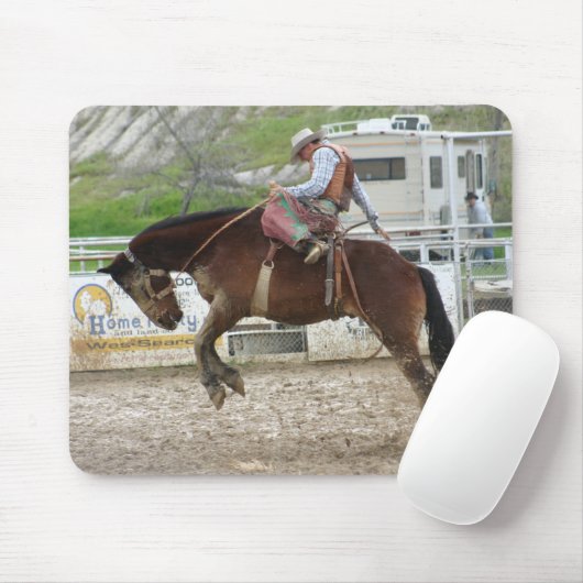 Buckin Bronc-Mausunterlage Mousepad (Mit Mouse)