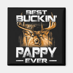 Buckin 'Pappy Ever Hemd Hirschjagd Buckender Vater Magnet