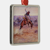 Bucking Bronco (Das Spiel eines wilden Pferdes) Ornament Aus Metall (Rechts)