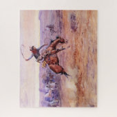 Bucking Bronco (Das Spiel eines wilden Pferdes) Puzzle (Vertikal)