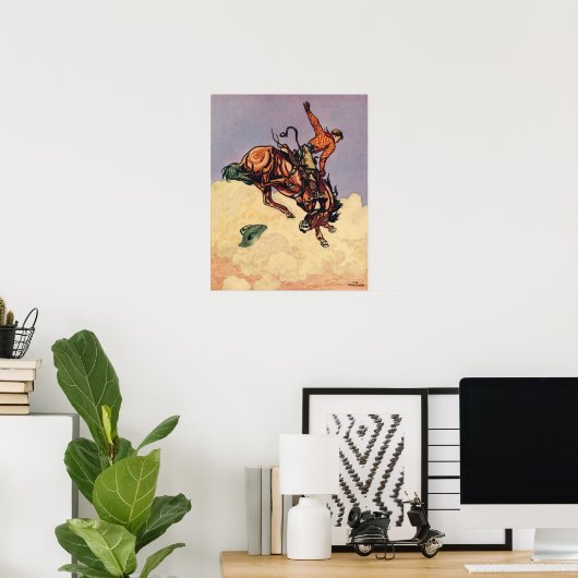 Bucking Bronco Poster (Heimbüro)