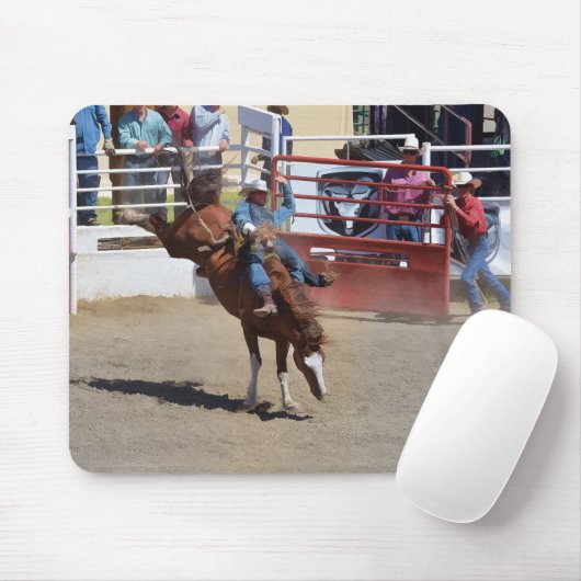 Bucking Bronco und Rodeo Cowboy #Gift Mousepad (Mit Mouse)