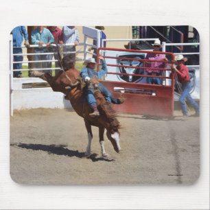 Bucking Bronco und Rodeo Cowboy #Gift Mousepad