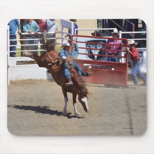 Bucking Bronco und Rodeo Cowboy #Gift Mousepad (Vorne)