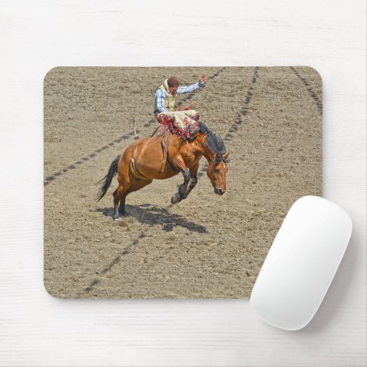 Bucking Bronco und Rodeo Cowboy #Gift Mousepad (Mit Mouse)