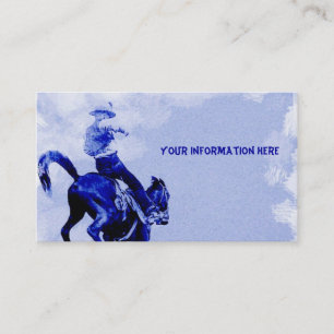 Bucking Bronco Vintage Visitenkarten Visitenkarte
