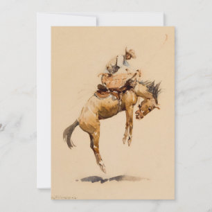 Bucking Bronco von Edward Borein Einladung