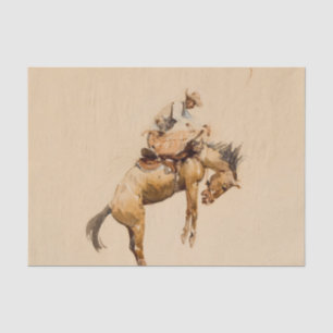 Bucking Bronco von Edward Borein Seidenpapier