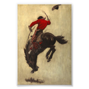 Bucking Bronco von Newell Convers Wyeth Fotodruck