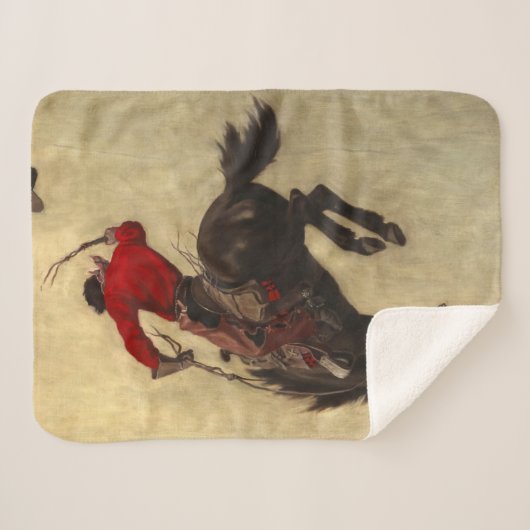 Bucking Bronco von Newell Convers Wyeth Sherpadecke (Vorderseite (Horizontal))