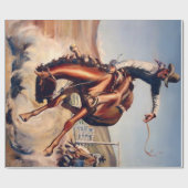 "Bucking Bronco" Western Art von Will James Geschenkpapier (Flach)