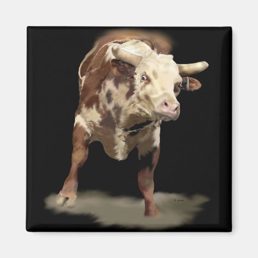 Bucking Bull Magnet (Vorne)