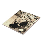 Bucking Bull Rodeo Rider Picture Fliese (Seite)