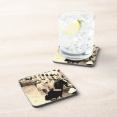 Bucking Bull Rodeo Rider Picture Getränkeuntersetzer (Rechte Seite)