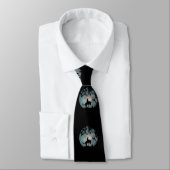 Bucking Horse, Cowboy und Moon Neck Tie Krawatte (Gebunden)