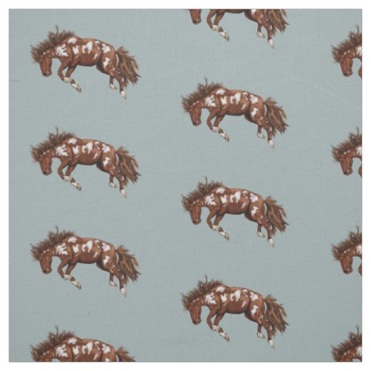 Bucking Paint Horse Stoff (Muster)