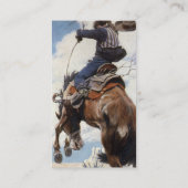 Bucking von NC Wyeth Visitenkarte (Rückseite)