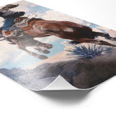 Bucking von Newell Convers Wyeth Fotodruck (Ecke)