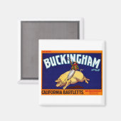 Buckingham Brand California Bartletts Magnet (Vorderseite/Rückseite)