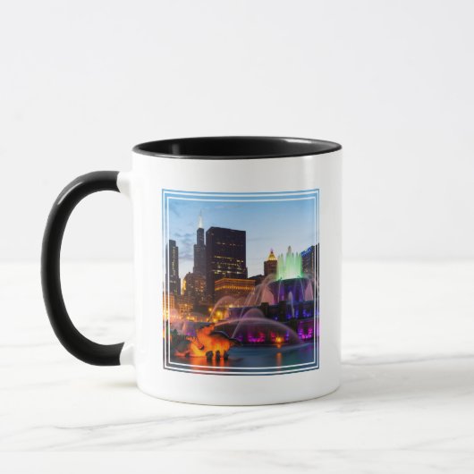 Buckingham-Brunnen am Abend Tasse (Links)