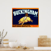 Buckingham California Bartletts Poster (Küche)