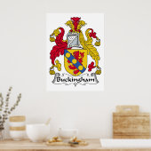 Buckingham Familienwappen Poster (Küche)