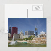 Buckingham Fotain in Grant Park, 2 Postkarte (Vorne/Hinten)