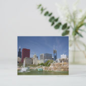 Buckingham Fotain in Grant Park, 2 Postkarte (Stehend Vorderseite)