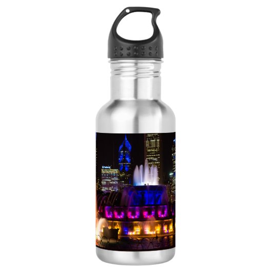 Buckingham Fountain Chicago Edelstahlflasche (Vorderseite)