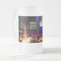 Buckingham Fountain Chicago Mattiert Glass Beer Ta