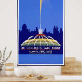 Buckingham Fountain Chicago Poster (Küche)