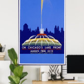 Buckingham Fountain Chicago Poster (Heimbüro)