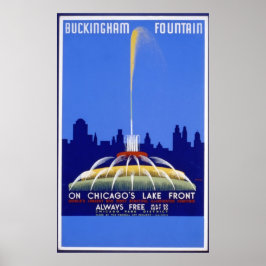 Buckingham Fountain Chicago Poster