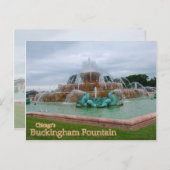Buckingham Fountain Chicago Postkarte (Vorne/Hinten)