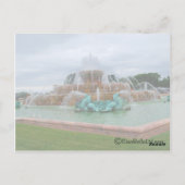Buckingham Fountain Chicago Postkarte (Rückseite)