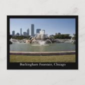 Buckingham Fountain, Chicago Postkarte (Vorderseite)